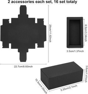 Custom Logo Black Kraft Packaging Drawer <strong>Box</strong> 4x2x1.4 Inch Cardboard <strong>Present</strong> <strong>Box</strong> <strong>for</strong> Lipstick - Product Image 2