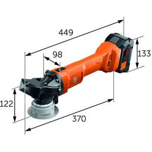 FEIN - 71380562000 AKFH 18-5 AS - 18V Cordless bevelling machine up to 5 mm with user set - in <b>case</b> with 1 <b>battery</b> and charger - Product Image 5