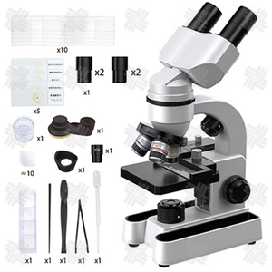 KW New Science 2025 40X-16000X Microscopes binoculaires éclairés par LED Éduquer les étudiants en biologie et les enfants Microscope STEAM Toys - Product Image 6