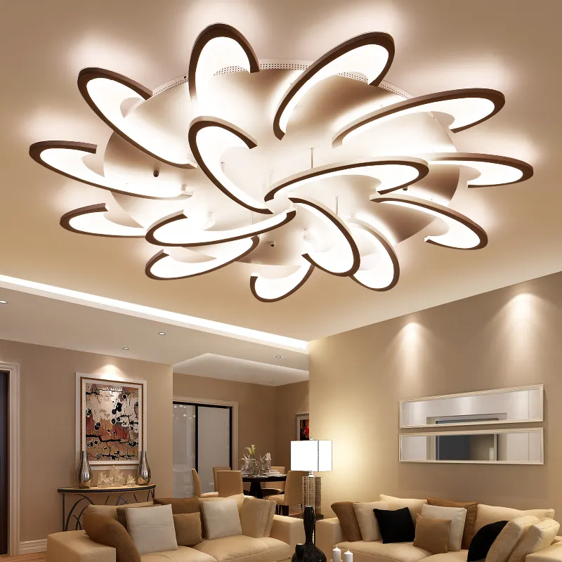 2022 Hot Selling Indoor Luxury Big Remote Control Dimmable Led Ceiling Light For Bedroom