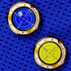 Marqueur de niveau à bulle rond avec logo personnalisé de haute précision pour matériau métallique de <span class=keywords><strong>golf</strong></span> avec logo personnalisé à l'arrière - Product Image 2
