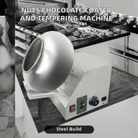 Machine de recouvrement automatique de chocolat industrielle BY-300 pour le traitement des noix, haute performance, alimentation 220V/110V, garantie 1 an