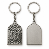 Porte-clés personnalisé avec emblème d'arche ornée, logo sur mesure, vente en gros, souvenir, fabricant en gros