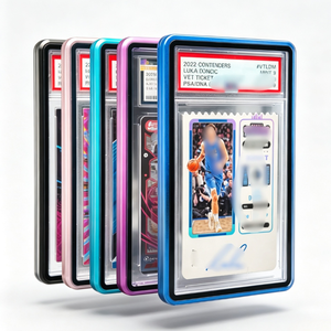 Superbes plaques de verre trempé irisées dorées brillantes, protection UV complète, anti-rayures, taille standard, PSA Slabmags <span class=keywords><strong>en</strong></span> aluminium - Product Image 1