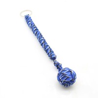 Fait à la main 7 cordon auto-défense survie noeud boule Paracord singe poing tissé boule d'acier Paracord auto-défense armes