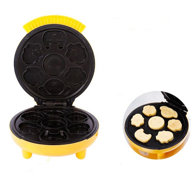 Mini Electric Pan Cake Maker Cartoon Bread Machine Double-sided Mini Breakfast Machine Household