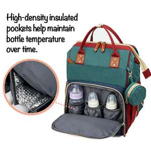 Custom Diaper <b>Bag</b> Backpack Travel Foldable Baby <b>Bed</b> Bassinet Waterproof Portable Nappy <b>Bag</b> Backpack - Product Image 5
