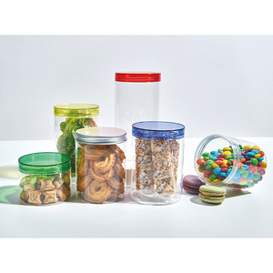 wholesale empty clear 200ml 250ml 500ml 650ml 1000ml couvercle jar plastic custom 2oz 4oz 6oz 8oz jar hemp plastic