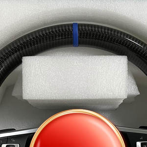 Volant sport en cuir à 3 branches pour VW <span class=keywords><strong>Golf</strong></span> 7.5 GTI MK7 Polo GTS GTD <span class=keywords><strong>GTE</strong></span> Scirocco R Passat CC R-Line MK6 GLI Passat Jetta - Product Image 4