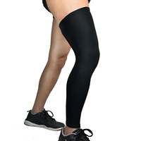 Manchon de Compression Sportif Flexible Homme, Protection Longue pour Genou, Idéal Basketball Football Course Cyclisme Plein Air