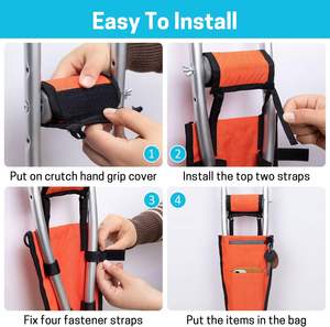 Muestra Gratuita Bastón Plegable Ligero para Adultos, Cómodo, de Goma Negra, Ajustable, Muletas, Ayuda para la Movilidad, para Bolsa - Product Image 4