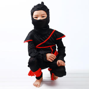 Ninja Cosplay Combinaisons Masque Ensemble Enfants Masqué Guerrier Halloween Garçons Filles Costume Ninja Vêtements Costume pour Enfants - Product Image 3