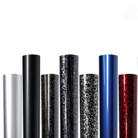 Film de protection auto-cicatrisant en TPU effet fibre de carbone brillant pour voiture, anti-rayures, résistant aux taches et à la poussière, anti-jaunissement