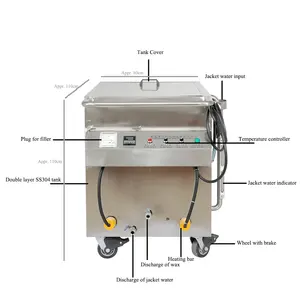 UK Electric Edelstahl Wachs Schmelz tank Kerze machen Maschine Heizung Töpfe Wasser jacke für Soja Paraffin Honig Wachs Kerzen hersteller