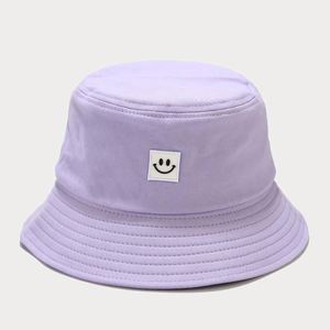 Sombrero de Pescador con Etiqueta Tejida Smile Design, Sombrero de Moda, Algodón, Unisex, Personalizado, al por Mayor para Actividades al Aire Libre - Product Image 6