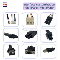 Lector de Tarjetas de Datos Portátil FUWEI Mini 123 Tracks, USB/RS485/RS232/TTL, Instalación Externa Magnética, MSR90, Compatible con Windows, ABS