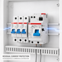 Dispositif de protection contre les courants résiduels ABB DDA202 RCD 2P 63A 30mA, disjoncteur différentiel électromagnétique, IEC 61008 CE, directement de l'usine