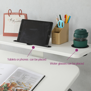 Xe Đẩy Di Động Máy Tính Xách Tay Có Thể Điều Chỉnh Độ Cao Bằng Khí Nén Bàn Máy Tính Làm Việc Văn Phòng Tại Nhà Có Bánh Xe Tháo Rời 2 Giá Đỡ - Product Image 2