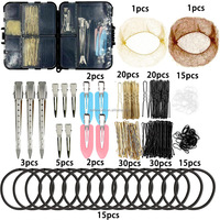 BELLEWORLD Ensemble d'accessoires de coiffure pour salon de danse personnalisé 160 pièces pour femmes et filles Filets à cheveux avec attache pour cheveux