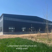 Diseño de Techo Moderno de Gran Vano, Estructuras Curvas de Acero con Armazón Espacial, Nave Metálica Prefabricada para Almacenamiento, Resistente a Vientos Fuertes