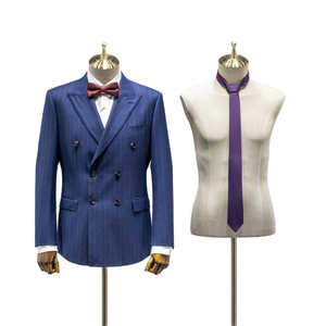 Traje de lujo para hombre, tela de brazo Flexible para hombre, altura ajustable, Torso superior, medio cuerpo, traje de hombre, maniquí con Base de rueda - Product Image 2