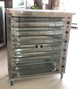 Rôtissoire de poulet commerciale en acier inoxydable électrique gaz arabe support de gril rotatif pour une utilisation au restaurant - Product Image 4