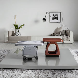 현대적인 매끄러운 계란 모양의 사이드 테이블 세트 내구성 안정성 나무 가구 대리석 마감 거실 컨버터블 티 테이블 - Product Image 5