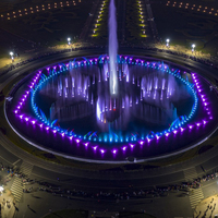 Outdoor Park Plaza Round Pool Musik Tanzen Wasser brunnen Düsen ausrüstung