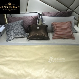 Modern Luxury Nordic Hotel Bedroom Furniture <strong>White</strong> Microfiber Leather king Queen Size <strong>Bed</strong> <strong>Frame</strong> <strong>with</strong> High Headboard - Product Image 2