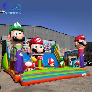 Adorable <span class=keywords><strong>Casa</strong></span> de Dulces Inflable para Niños, Castillos Hinchables, Tobogán Funcity para Niños - Product Image 1