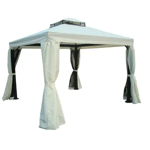 Lều Lều Gazebo Lưới Rome Ngoài Trời Sự Kiện Tiệc Tùng Ngoài Trời 3X3M Có Mái Che Hai Tấm Lưới Bên Hông Và Rèm Cửa Mềm