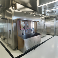 Évier chirurgical à pédale en acier inoxydable, équipement de salle blanche, lavage des mains médical et chirurgical, mobilier chirurgical portable