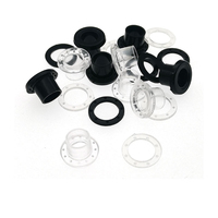 Offre Spéciale œillets ronds écologiques en plastique Transparent, taille intérieure de 10MM, accessoire de vêtement