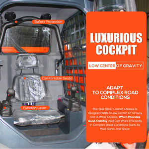 Chất lượng cao nhỏ thủy lực Skid Steer lật mini kết thúc trước <span class=keywords><strong>loader</strong></span> Crawler máy kéo để bán động cơ thành phần cốt lõi - Product Image 4