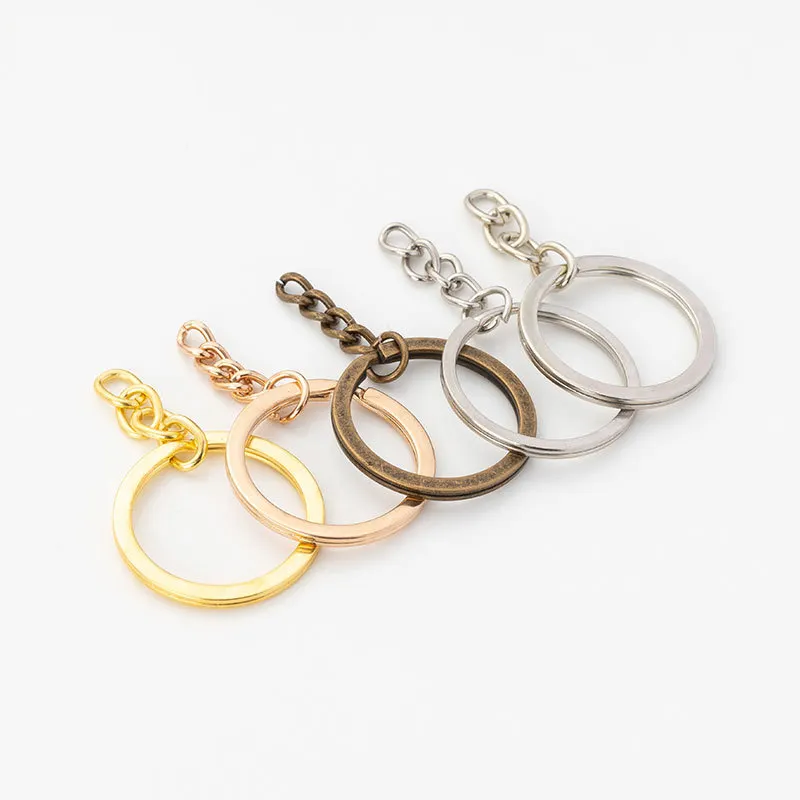 Keyring Chain Wholesale Top Quality Split Keyring Key Chain Ring Gold With Chain Split Ring
