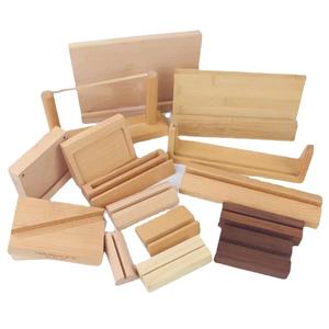 Support de téléphone en bois fait main, gravure laser gratuite, support de téléphone portable, support photo en bambou - Product Image 5