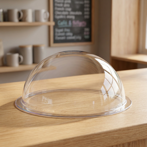 Tapa de PET transparente de 80 mm de diámetro, lisa, para vasos y copas PET - Venta al por mayor de tapas de PET - Product Image 2