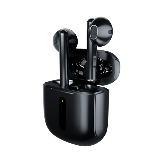 New Design IPX7 Waterproof TWS Earbuds with LED Battery Indicator for 5.4 ENC for Outdoor Sports Black & White