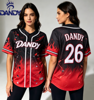 Maillots de baseball personnalisés grande taille pour femmes, imprimés, en Spandex/Polyester, respirants, antibactériens, séchage rapide, vente en gros