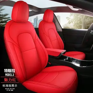 Para Tesla Model 3 Y Seat Cover OEM Design Metade Conjunto Almofadas Front Row Rear Row Car Modified Interior Acessórios