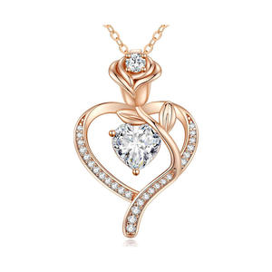 Collar de Plata de Ley S925 con Piedra de Nacimiento, Collar Corazón del Océano, Regalo de San Valentín para Novia - Product Image 6