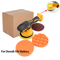 Polisseuse de voiture sans fil 8 vitesses réglables, outil électrique de cirage, ponçage et application de glaçage, compatible avec les batteries Dewalt/Milwaukee/Makita 20V