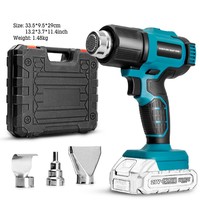 Pistolet à air comprimé électrique au lithium pistolet de contrôle de température sèche-cheveux industriel machine thermorétractable haute puissance