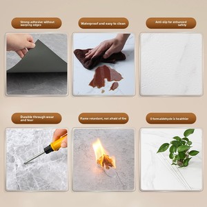 Revêtement de sol en PVC <span class=keywords><strong>auto</strong></span>-adhésif épaissi sans colle pour usage intérieur, pour <span class=keywords><strong>carrelage</strong></span> et sols en béton, pose directe - Product Image 4