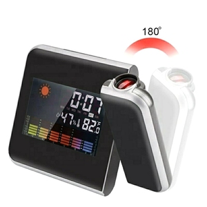 Reloj Despertador Digital Moderno <span class=keywords><strong>con</strong></span> <span class=keywords><strong>Proyector</strong></span>, Retroiluminación Digital, Pronóstico del Tiempo, Reloj Despertador <span class=keywords><strong>con</strong></span> Proyección de Hora - Product Image 3