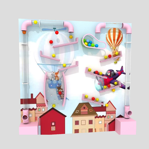 Jeu de boules murales pour bébé personnalisé OEM en usine Équipement de terrain de jeu intérieur cible pour enfants - Product Image 2