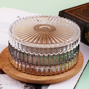 حامل شموع بأعمدة زجاجية ، حامل لأعياد الميلاد ، صفيحة شموع مركزية لأعياد الميلاد - Product Image 6