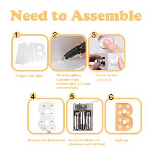 Enseigne lumineuse LED pour bébé, alimentée par piles, décorations pour baby shower, révélation du sexe et fêtes d'anniversaire pour enfants - Product Image 6