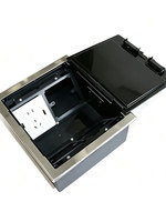 FUPAI FP-250 Insert de sol en acier inoxydable de type 86 à quatre positions IP22, ouverture à 180 degrés, pour pose de moquette, électrostatique