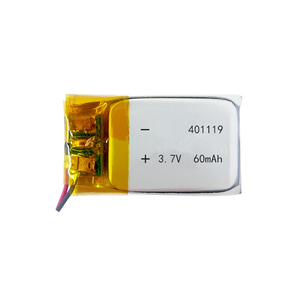 Có thể sạc lại 3.7V 60mAh Li-ion pin nhỏ nhất lco <span class=keywords><strong>lithium</strong></span> cho Ban nhạc cổ tay Pouch 401119 LiPo pin - Product Image 3